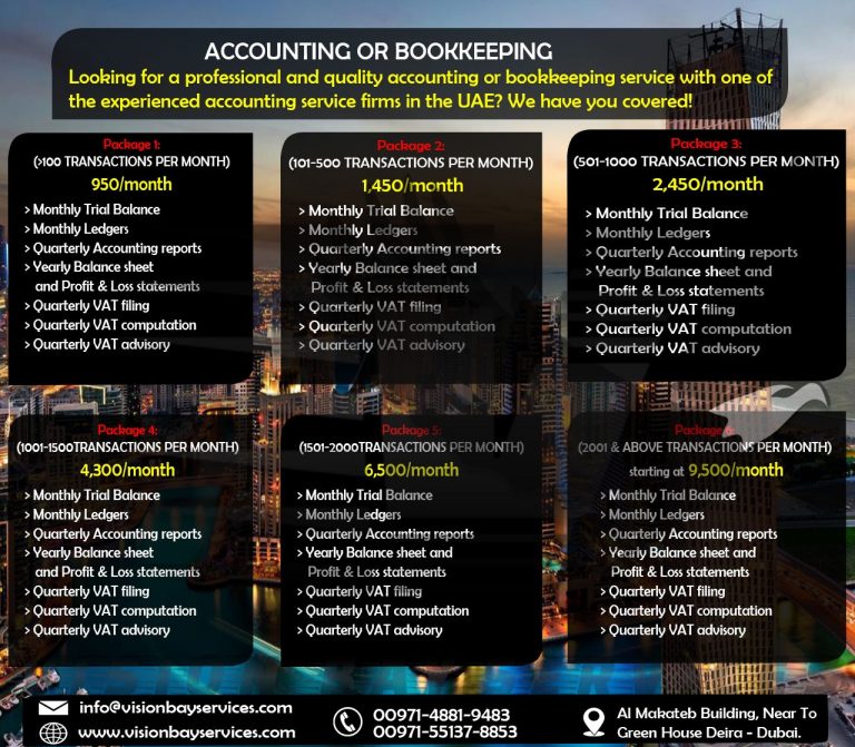 Accounting Services in Dubai UAE - Vision Bay Followup
